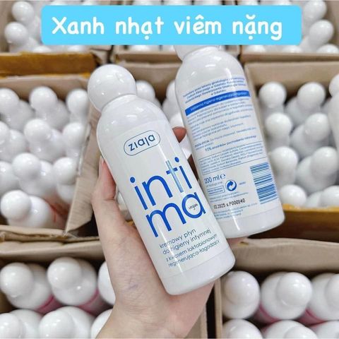 Dung dịch vệ sinh phụ nữ Ziaja Intima màu xanh nhạt 200ml - Giảm nguy cơ viêm nhiễm, giữ pH tự nhiên, cảm giác sạch sẽ, tươi mát.