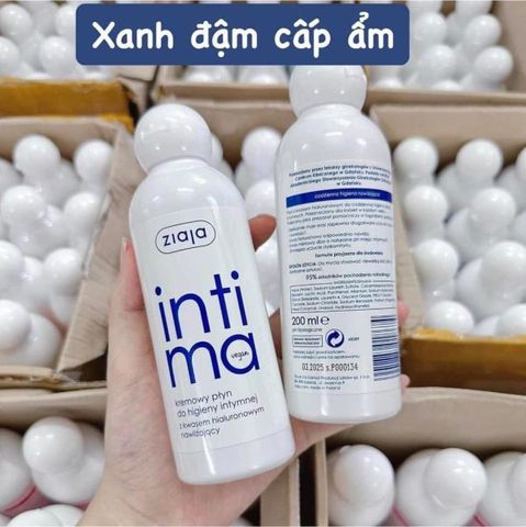Dung dịch vệ sinh phụ nữ Ziaja Intima xanh đậm - 200ml, cấp ẩm, giữ cân bằng pH, kháng khuẩn, mang lại cảm giác sạch sẽ, tươi mát.