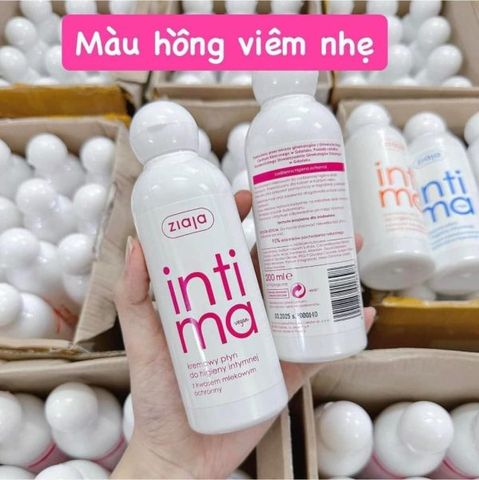 Dung dịch vệ sinh phụ nữ Intima Ziaja màu hồng 200ml - Giảm viêm, giữ pH tự nhiên, làm sạch nhẹ nhàng, tươi mát lâu dài.