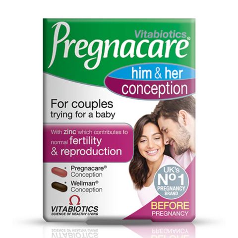 Viên uống tăng khả năng có thai Pregnacare Him & Her Conception - Vitamin Hỗ Trợ Sinh Sản Cho Cặp Đôi - Sức Khỏe Sinh Đẻ Tối Ưu