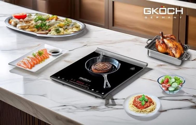 Bếp Từ Đơn GKÖCH 2000W - Thiết Kế Sang Trọng, Nhỏ Gọn, Dễ Dàng Di Chuyển - Hoàn Hảo Cho Mọi Không Gian Bếp