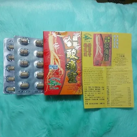 Nhân Sâm Tê Thống Linh Chính Hãng - Hỗ Trợ Khớp và Xương Cốt, Giảm Đau Tê Bì Chân Tay, Hộp 20 Viên