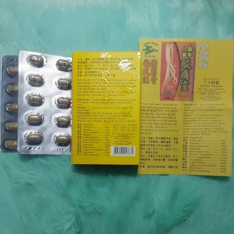Nhân Sâm Tê Thống Linh Chính Hãng - Hỗ Trợ Khớp và Xương Cốt, Giảm Đau Tê Bì Chân Tay, Hộp 20 Viên