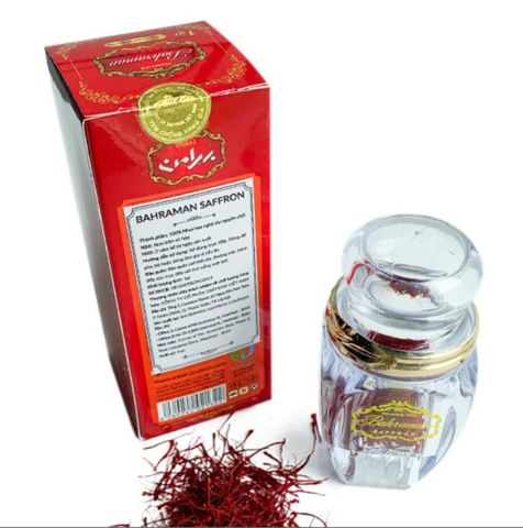 Nhuỵ Hoa Nghệ Tây Bahraman Saffron Tây Á 1gram - Gia Vị Quý Giá Hỗ Trợ Sức Khỏe và Cải Thiện Ẩm Thực