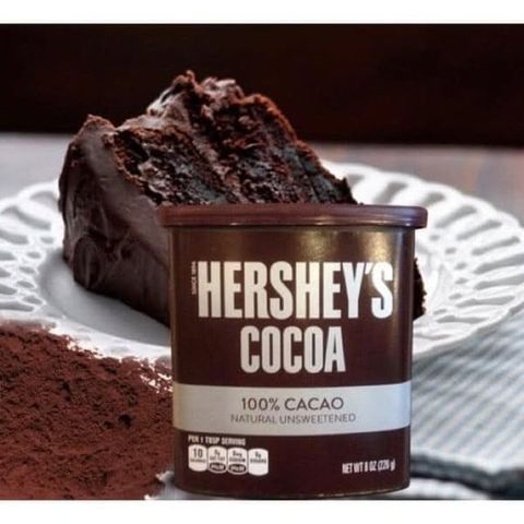 Bột Cacao Hershey's nguyên chất Không Đường 226G (CHUẨN COSTCO USA)- Date 10/25   