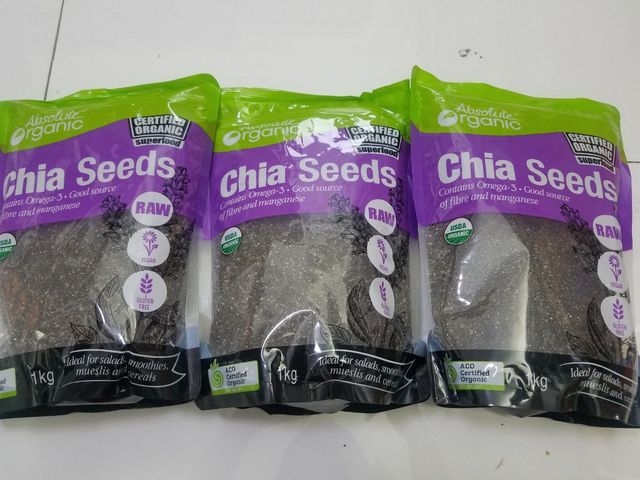 Hạt Chia Organic 1kg - Giúp Cải Thiện Sức Khỏe, Chứa Omega-3 và Protein Thực Vật, Lý Tưởng Cho Chế Độ Ăn Uống Hữu Cơ