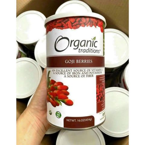 Hạt Kỷ Tử Organic Goji Berries 454G - Siêu thực phẩm bổ dưỡng hỗ trợ sức khỏe, tăng cường miễn dịch và cải thiện thị lực.