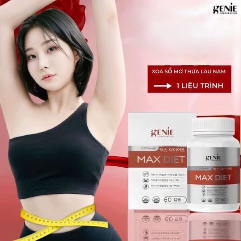 Viên Uống Giảm Cân Max Diet Genie GC Dành Cho Cơ Địa Khó Giảm