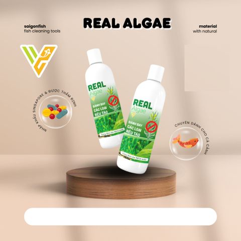 Dung Dịch Diệt Rêu Tảo Real Algae 100ml - Sản Phẩm An Toàn Cho Hồ Cá, Bể Cá, Khử Rêu Chùm Đen, Tảo Nâu, Tảo Lam