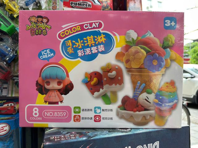 Đồ Chơi Đất Nặn Color Clay 8359 - Bộ Tạo Hình Kem Thú Vị Cho Trẻ Em, Giúp Kích Thích Creativity và Kỹ Năng Vận Động