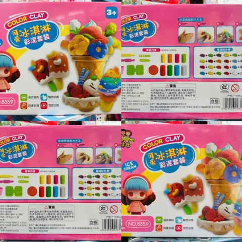 Đồ Chơi Đất Nặn Color Clay 8359 - Bộ Tạo Hình Kem Thú Vị Cho Trẻ Em, Giúp Kích Thích Creativity và Kỹ Năng Vận Động