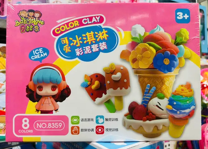 Đồ Chơi Đất Nặn Color Clay 8359 - Bộ Tạo Hình Kem Thú Vị Cho Trẻ Em, Giúp Kích Thích Creativity và Kỹ Năng Vận Động
