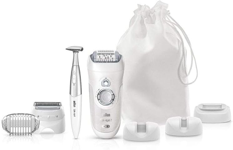 Máy Nhổ Lông Braun 7561 Silk-épil 7 - Công Nghệ Wet & Dry Tẩy Lông Chân, Mặt, Cơ Thể - Hiệu Quả & Tiện Lợi