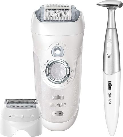 Máy Nhổ Lông Braun 7561 Silk-épil 7 - Công Nghệ Wet & Dry Tẩy Lông Chân, Mặt, Cơ Thể - Hiệu Quả & Tiện Lợi
