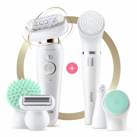 Máy cạo lông Braun Silk-épil 9 Flex SES 9300 - Máy tẩy lông nữ công nghệ Micro-Grip hiệu quả, tiện lợi và ít đau, kèm FaceSpa.