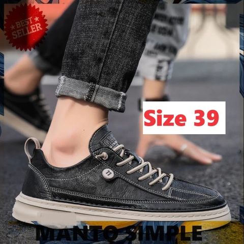 Giày Nam Da Trơn Thể Thao Năng Động - Sneaker Phong Cách Cá Tính Dễ Phối Đồ, Size Đầy Đủ, Giao Hàng Toàn Quốc