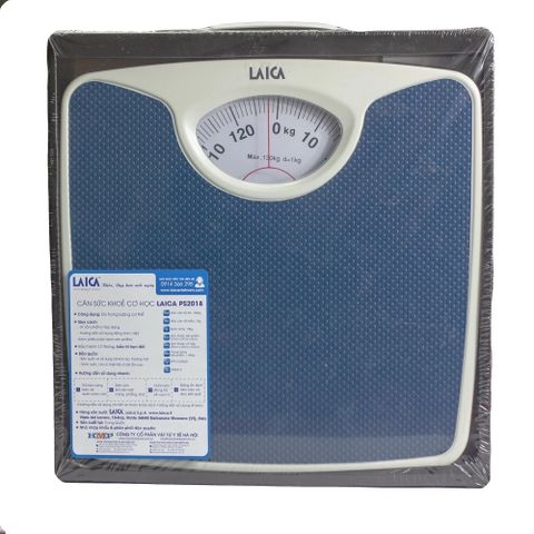 Cân Sức Khỏe Cơ Học Laica PS2018 - Thiết Kế Đơn Giản, Chất Liệu Cao Su Chống Trơn, Phù Hợp Mọi Lứa Tuổi - Sản Phẩm Chính Hãng Italy