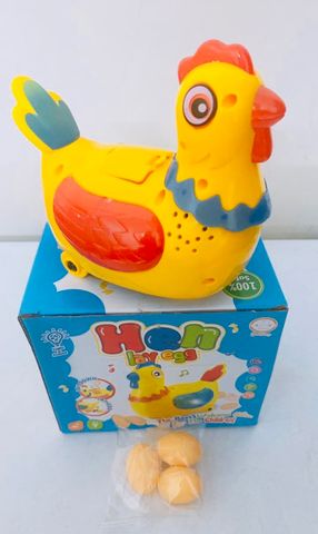 Đồ Chơi Gà Đẻ Trứng Thông Minh Có Đèn LED Và Âm Thanh - Đồ Chơi Pin Tích Điện Cho Trẻ Em Khám Phá Sáng Tạo