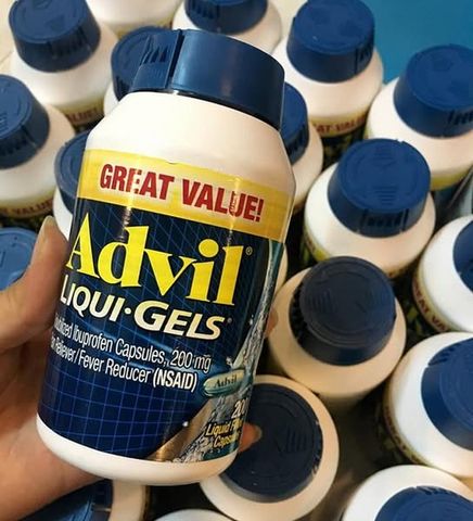 Viên Uống Giảm Đau Hạ Sốt Advil Liqui Gels Chai 200 Viên