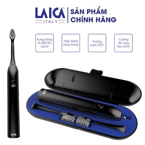 Bàn Chải Điện Laica PC4004 Chính Hãng - Hiệu Suất Cao 41000 Xung/Phút, Chống Nước IPX7, Dành Cho Người Niềng Răng