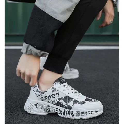 Giày Thể Thao Nam Sneakers G35 Cao Cấp Phong Cách Korea - Thể Thao, Năng Động, Thời Trang Chất Lừ, Đẹp Giá Rẻ