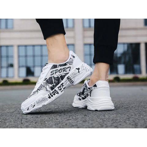 Giày Thể Thao Nam Sneakers G35 Cao Cấp Phong Cách Korea - Thể Thao, Năng Động, Thời Trang Chất Lừ, Đẹp Giá Rẻ