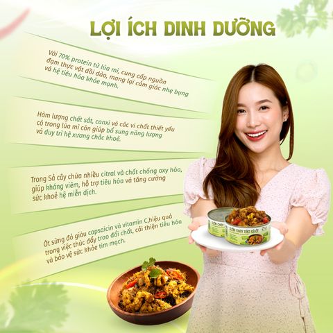 Sườn Chay Xào Sả Ớt Tâm Minh Foods - Món Ăn Nhanh Ngon Miệng, Dinh Dưỡng, Phù Hợp Cho Đi làm và Dã Ngoại
