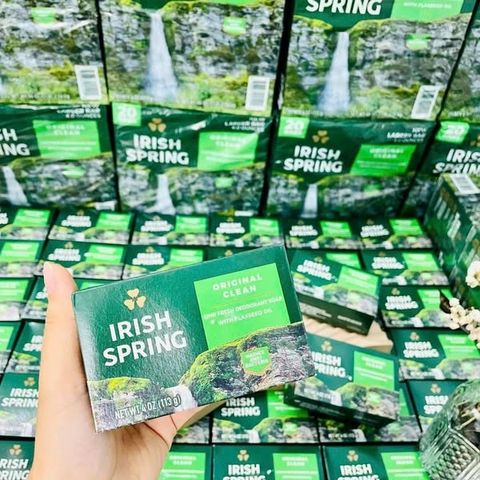 Xà Bông Irish Spring Dạng Cục (Xanh Lá) 113G - Sản Phẩm Tươi Mát, Làm Sạch Da, Phù Hợp Với Mọi Loại Da, Thư Giãn Hàng Ngày