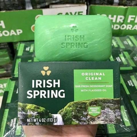 Xà Bông Irish Spring Dạng Cục (Xanh Lá) 113G - Sản Phẩm Tươi Mát, Làm Sạch Da, Phù Hợp Với Mọi Loại Da, Thư Giãn Hàng Ngày