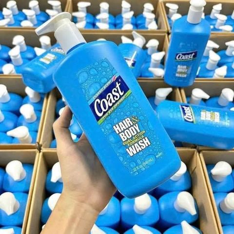 Sữa Tắm Gội Coast Classic Scent 500ml - Xà Bông Tắm Gội Tươi Mát Cho Tóc và Cơ Thể, Hương Thơm Dễ Chịu, Phù Hợp Mọi Loại Da