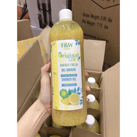 Sữa tắm có hạt F&W So White Exfoliating Shower Gel 940ml