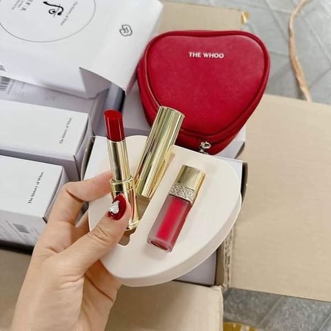 Set Son Dưỡng Chống Nắng Whoo Glow Lip Balm 3 Món 221274