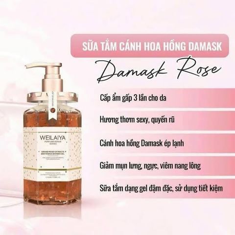 Sữa Tắm Dưỡng Thể Trắng Da Weilaiya 450ml - Nhiều Hương Hình Tươi Mát, Phục Hồi Độ Ẩm Và Giúp Da Sáng Mịn Tự Nhiên