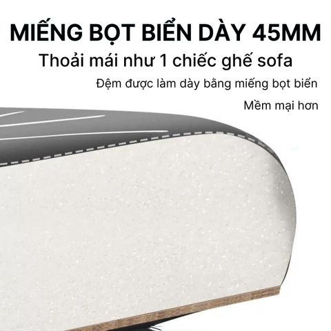 Đệm Yên Xe Đạp Chống Nước BIKE PRO Có Tựa Lưng Da PU - Phụ Kiện Tiện Lợi Cho Chuyến Đi Xe Đạp Thoải Mái