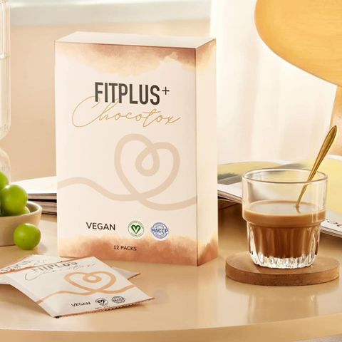 Cà phê giảm cân Nấm Sbody Chocotox Fitplus - Hộp 12 gói