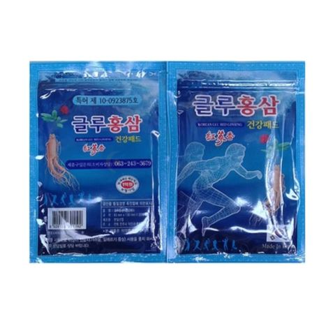 Miếng Dán Sâm Hàn Quốc POWER RED GINSENG Xanh - Giảm Đau, Cải Thiện Tuần Hoàn, 20 Miếng