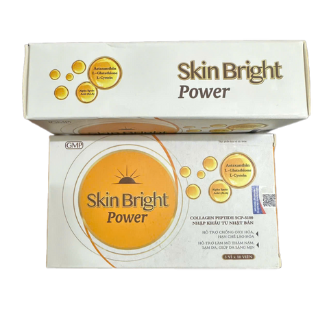 Viên Uống Skin Bright Power Hỗ Trợ Làm Đẹp Da, Trắng Da, Giảm Sạm Nám, Ngừa Lão Hóa - Hộp 30 Viên