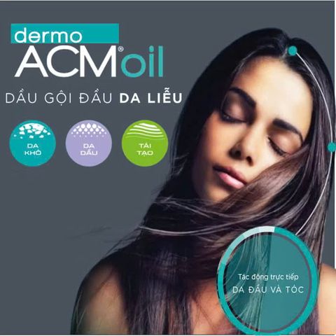 Dầu Gội Dermo ACM Oil Cute Secca - Giải Pháp Cho Da Đầu Khô, Giảm Ngứa Gàu, Dưỡng Ẩm Tóc, 200ml, Sản Phẩm Ý