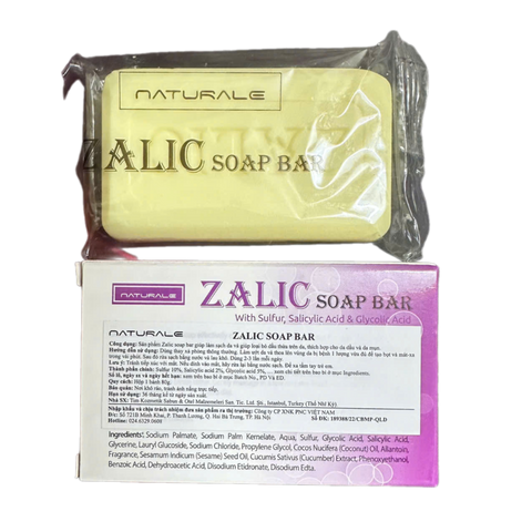 Xà Phòng Zalic - Xà Phòng Y Khoa Giúp Làm Sạch Da, Tẩy Nhờn, Ngừa Mụn Đầu Đen - 80g