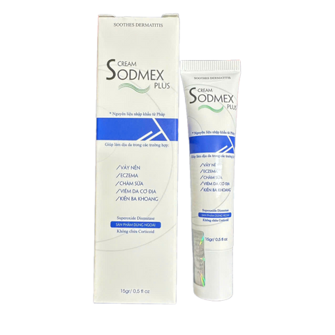 Kem Bôi Sodmex Plus - Giảm Ngứa Da Cơ Địa, Vảy Nến, Eczema, Chàm Sữa, 15g - An Toàn Không Corticoid
