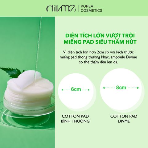 Miếng Pad Dưỡng Ẩm Divme Plant Stem II - Giúp Phục Hồi Da Khô Rát 170ml (70 Pads) - Chăm sóc da chuyên biệt từ Hàn Quốc