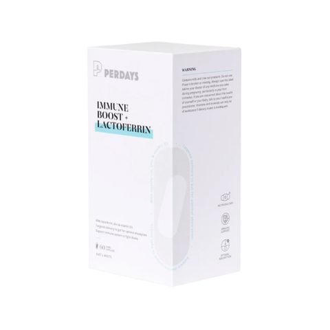 Viên Uống Tăng Cường Đề Kháng PERDAYS Immune Boost & Lactoferrin 60 Viên - Hỗ Trợ Hệ Miễn Dịch Cho Mẹ Bầu và Mẹ Sau Sinh