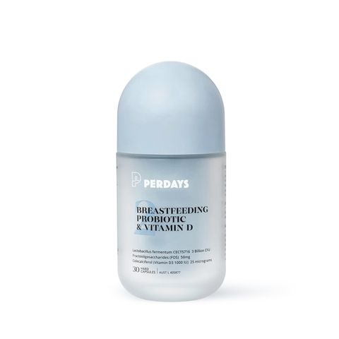 Viên Uống PERDAYS Breastfeeding Probiotic & Vitamin D - Hỗ Trợ Tiêu Hóa, Tăng Cường Miễn Dịch Cho Mẹ Và Bé - Lọ 30 Viên Nhập Khẩu Úc