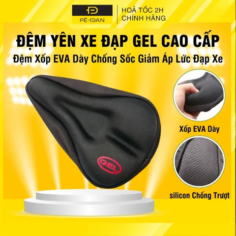 Bọc Yên Xe Đạp Gel Silicon Cao Cấp Mềm Mại Thoáng Khí - Đệm Bọc Yên Xe Đạp PÊ ĐAN Phù Hợp Mọi Loại Xe