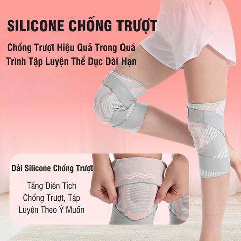 Bó Gối Thể Thao PÊ ĐAN - Băng Bảo Vệ Đầu Gối Vải Dệt Kim Có Lò Xo Thép Hỗ Trợ Chống Chấn Thương, Thoáng Khí, Tiện Dụng