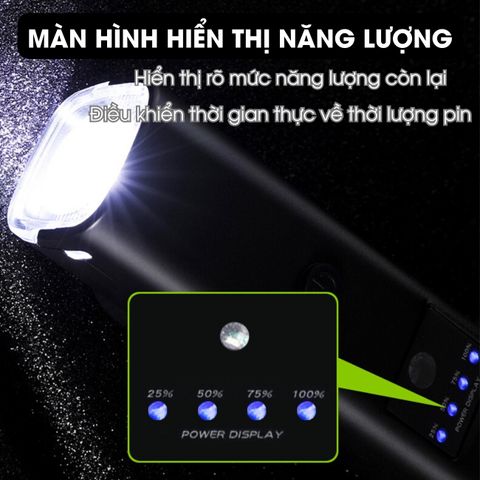 Đèn Gắn Xe Đạp BIKE PRO LED XPE 350 Lumen - Đèn Siêu Sáng Chống Nước, Tích Hợp Còi, 4 Chế Độ Sáng, Phụ Kiện Đạp Xe Thể Thao