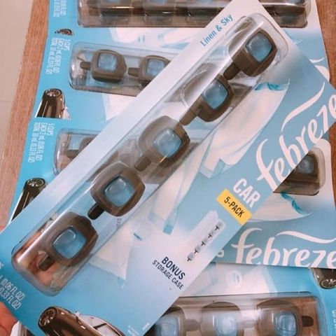 Kẹp Nước Hoa Xe Hơi Febreze Air Freshener - Tinh Dầu Thơm Tự Nhiên, Dễ Dàng Sử Dụng, Khử Mùi Hiệu Quả, Thích Hợp Mọi Không Gian