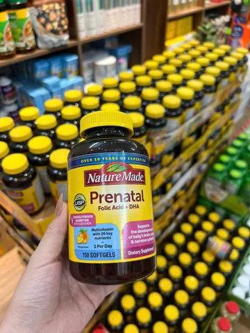 Vitamin bầu Prenatal Multi + DHA Nature Made của Mỹ 150 viên