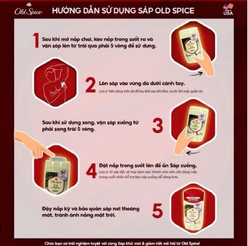 Lăn Khử Mùi Old Spice Dạng Sáp 73G - 85G, Hương Thơm Nam Tính, Khử Mùi Hiệu Quả, Dễ Dàng Sử Dụng, Phù Hợp Với Mọi Loại Da