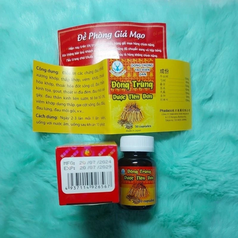 Đông Trùng Dược Tiên Nhật Bản 30 Viên - Giải Pháp Giảm Đau Nhức Xương Khớp, Viêm Khớp, Hỗ Trợ Tái Tạo Màng Sụn